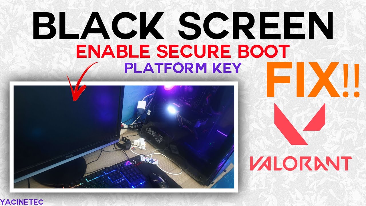 Black Screen Problem Duo To Enable Secure Boot FIX!!