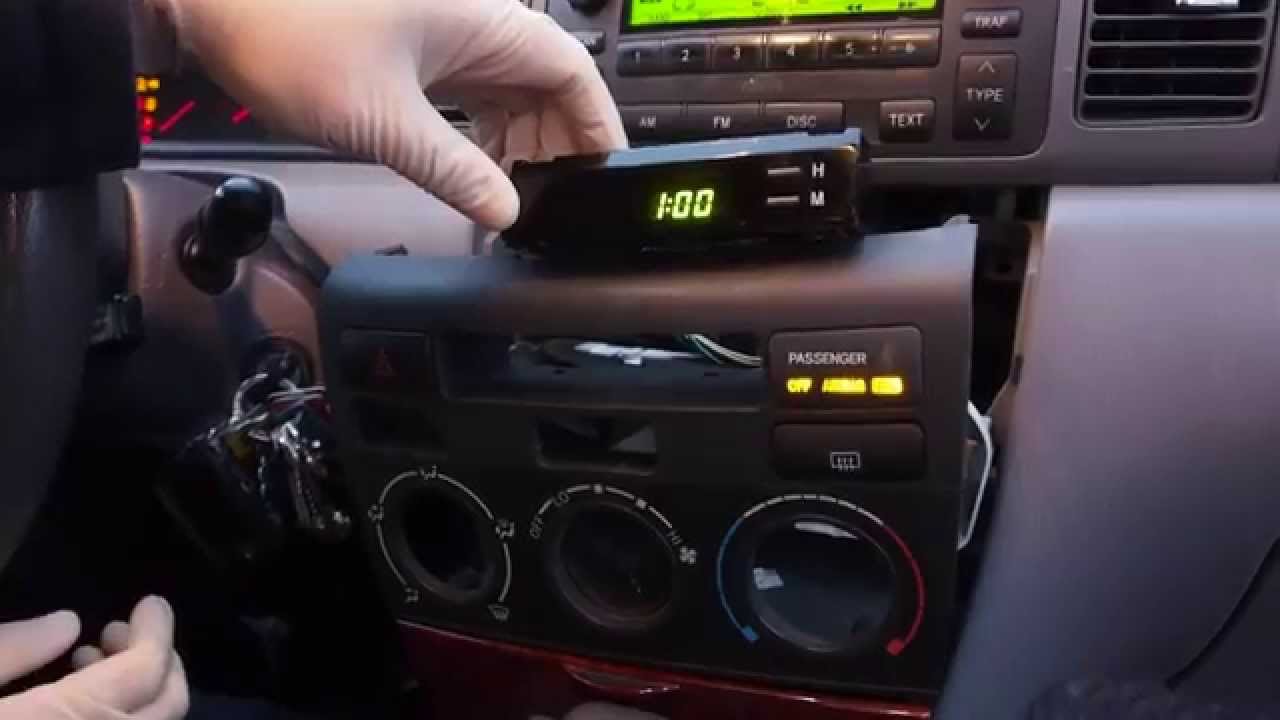 How to fix the clock on your 2003-2008 Toyota Corolla