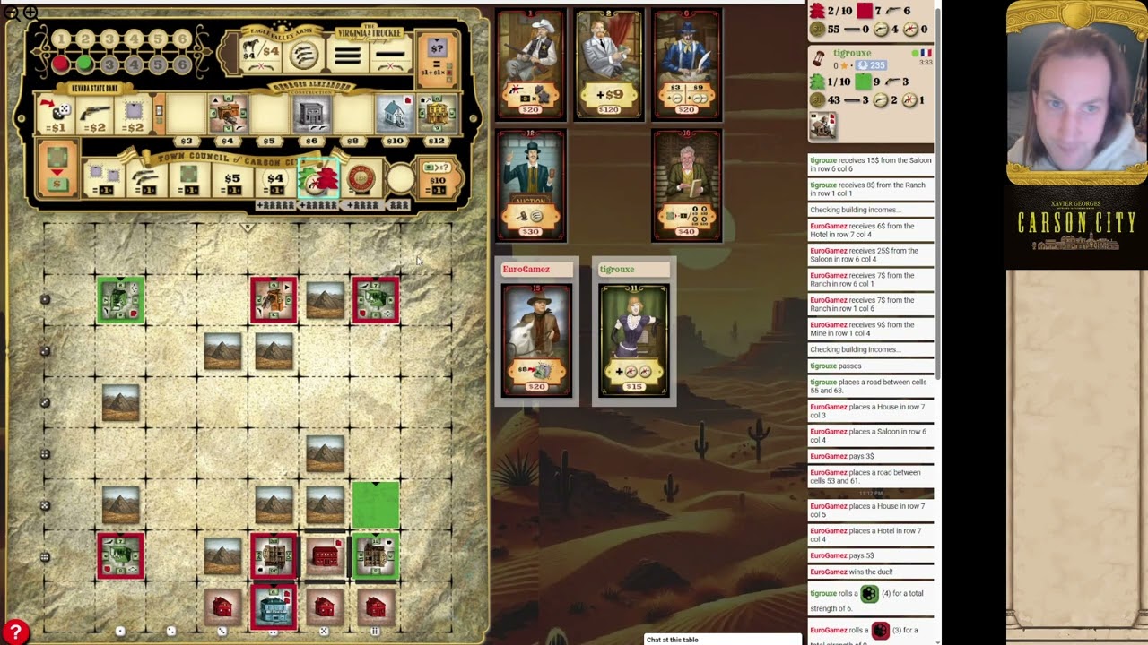 Carson City - 2 player - Board Game Arena