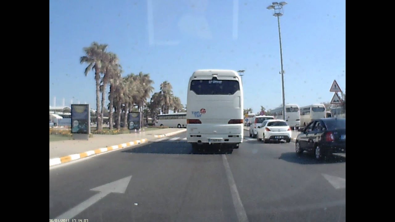 Anfahrt zum Flughafen Antalya.wmv