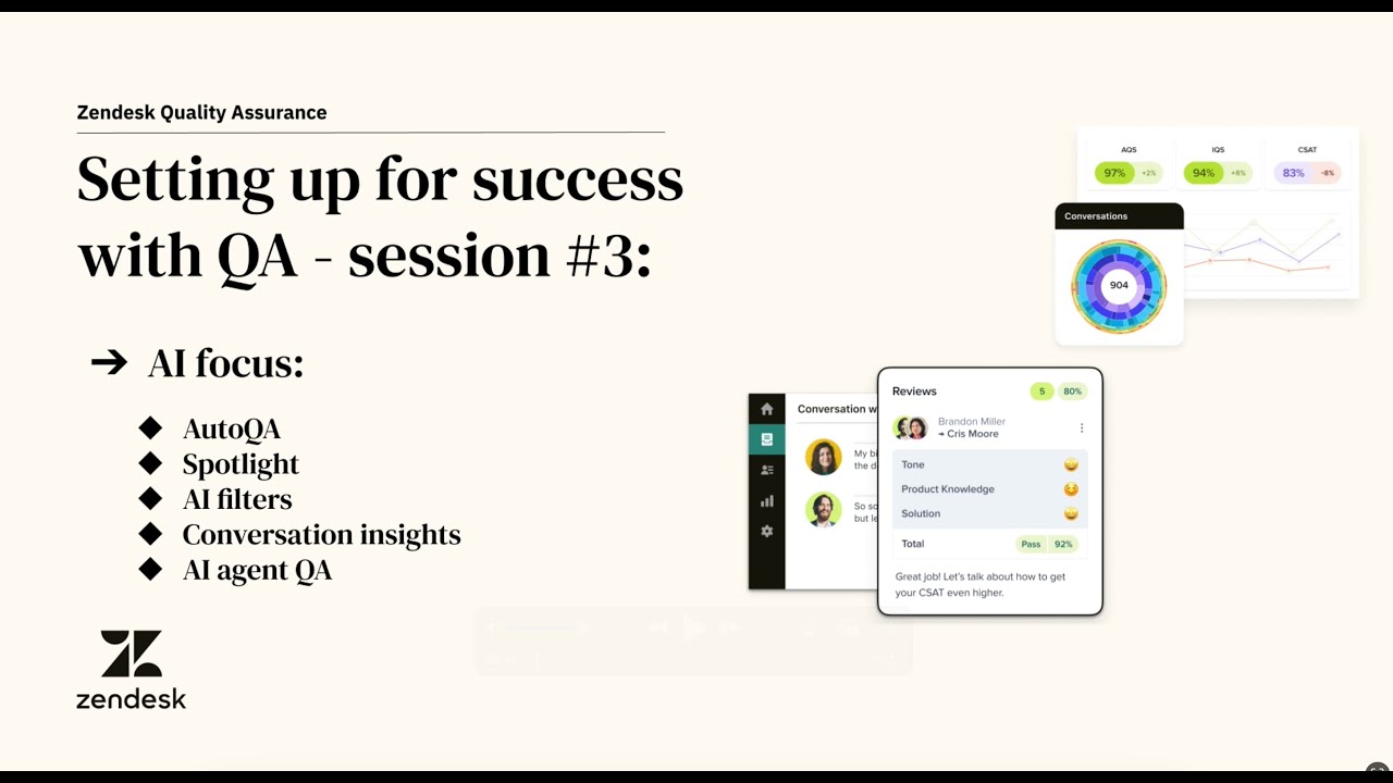 Setting up for success with Zendesk QA: AI focus