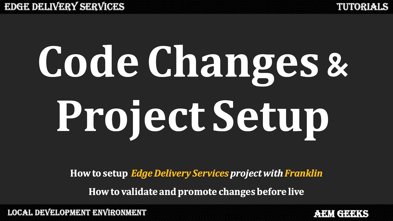 AEM Franklin #6 | Настройка локальной разработки и первое изменение кода в проекте Edge Delivery ...