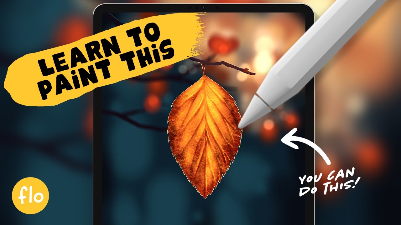 Draw a Realistic Fall Leaf in Procreate &mdash; Step-by-Step Easy Tutorial for Beginners