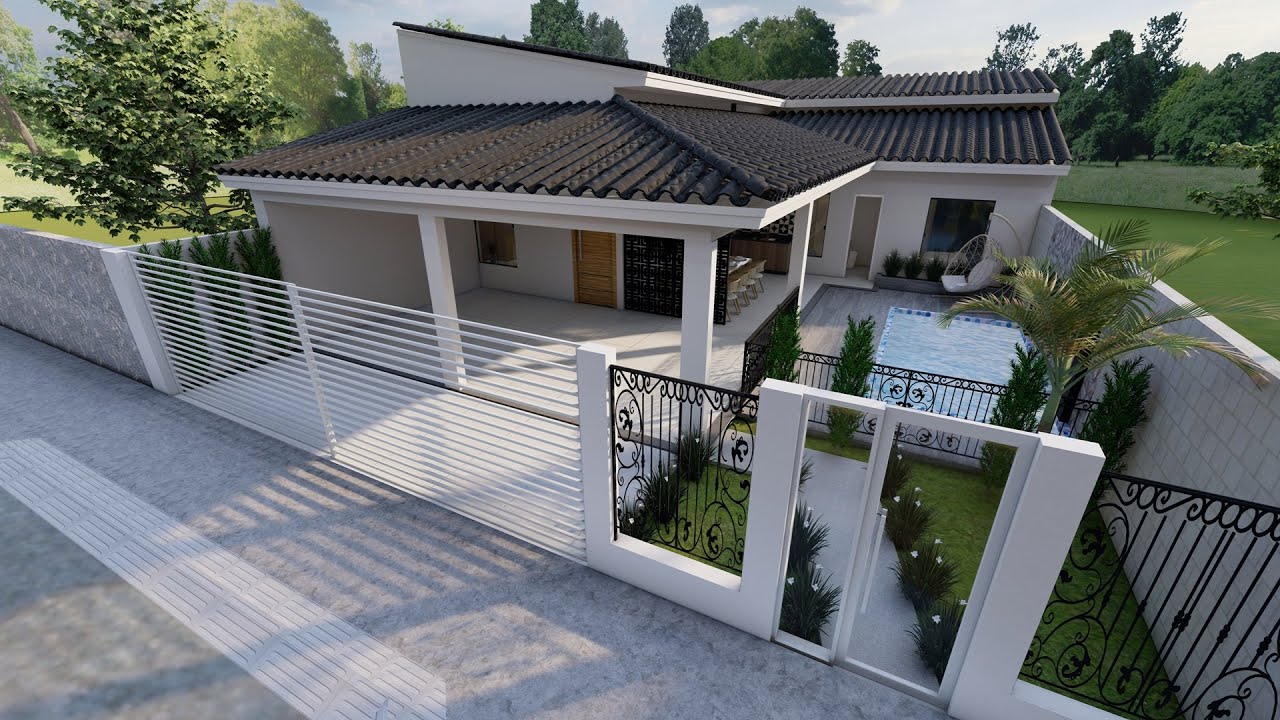 Дом на небольшом участке | ПРОСТОРНАЯ 4 СПАЛЬНИ | С бассейном.