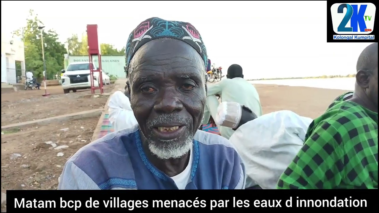 Matam : la populations de daande maayo vie dans l inquiétude L eau du fleuve gagne leurs maisons 