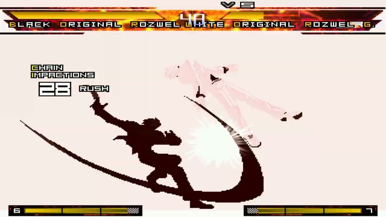 mugen 1.1 kof theory mercenary yellow black original rozwel g vs white original rozwel g