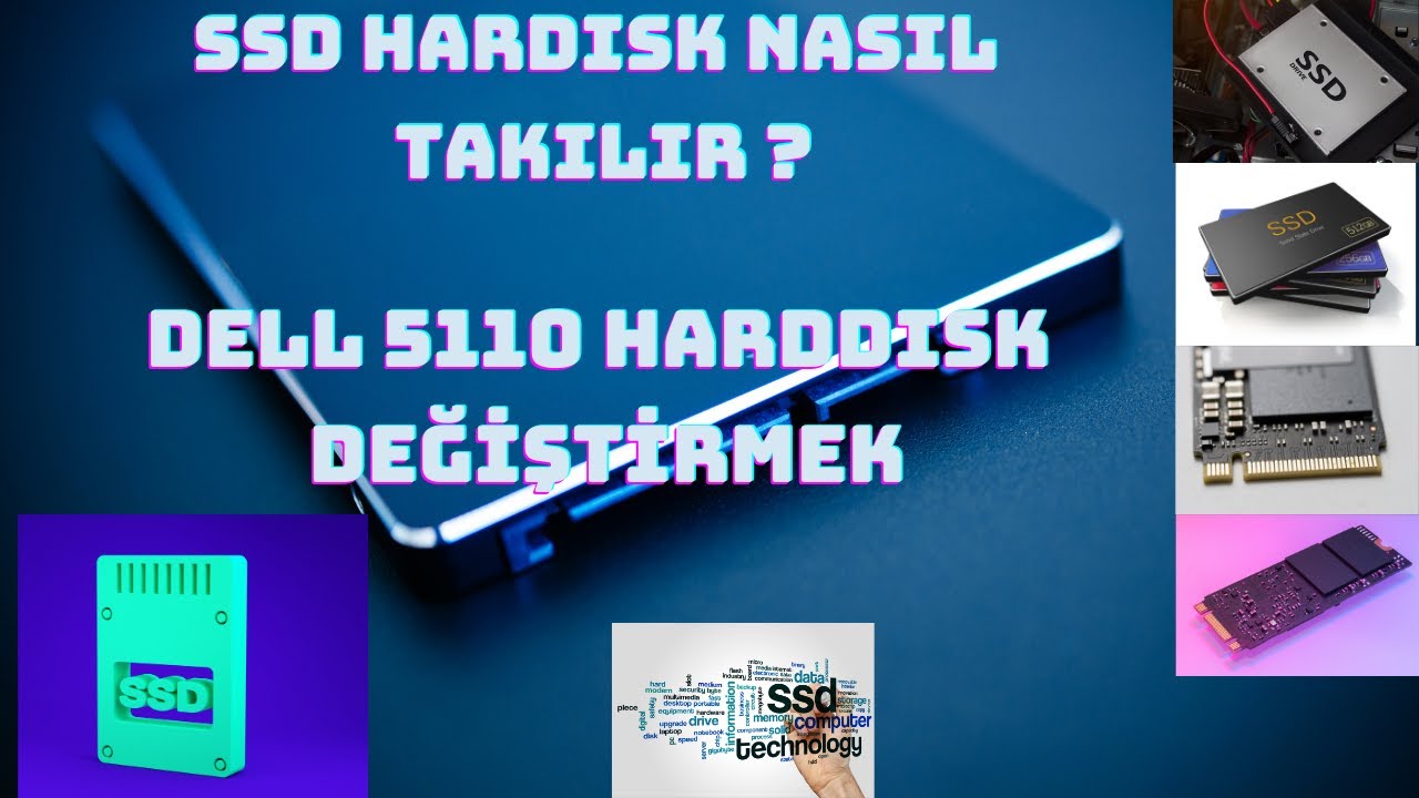 Dell inspiron n5110 notebook ssd harddisk takılması, laptop ssd takma,ssd nasıl takılır, lattop