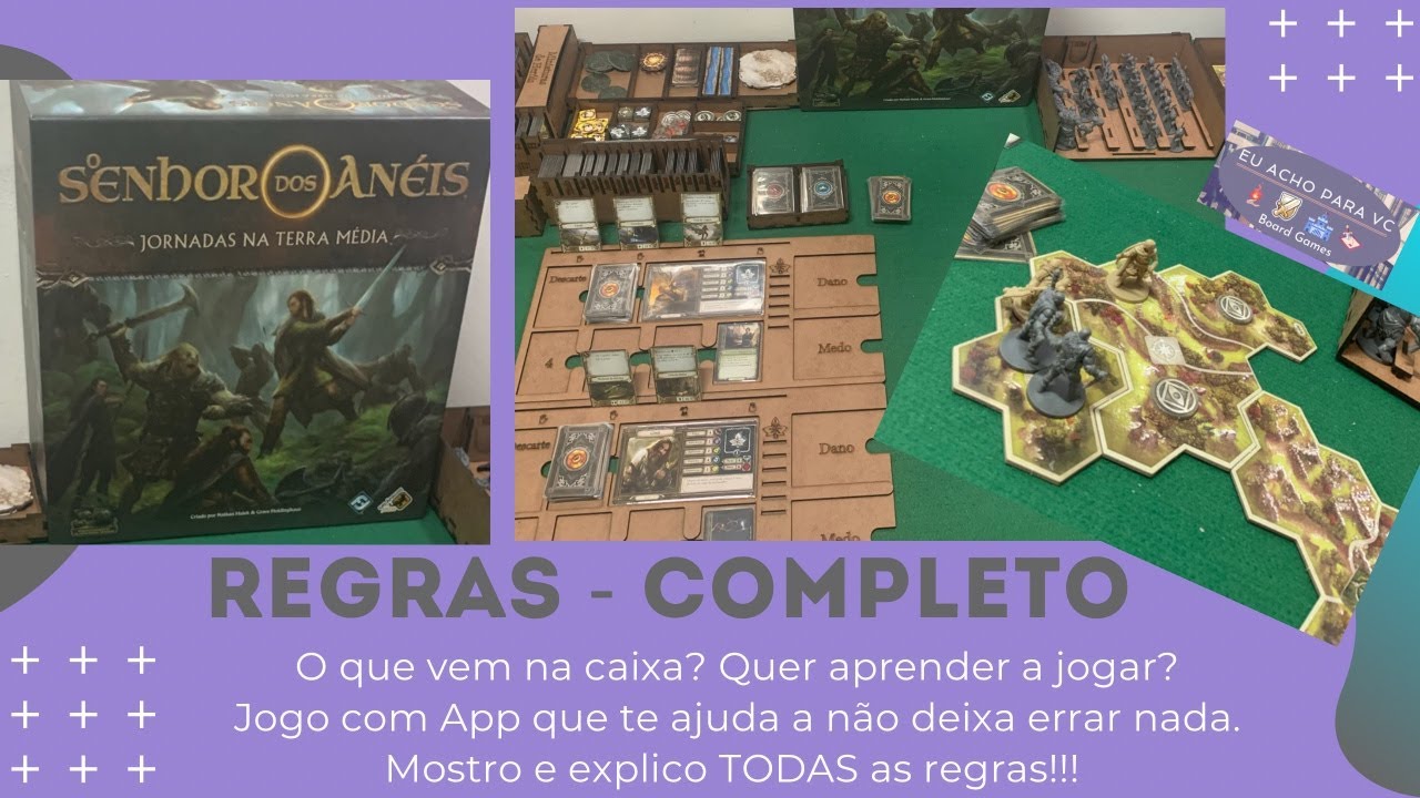 Senhor dos Anéis -  Regras COMPLETO c/ App - Jornadas na Terra Média - Galápagos Jogos