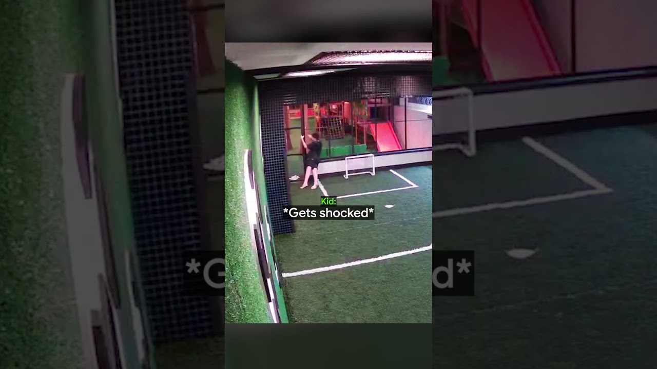 Kid Gets Electrical Shock While Playing Soccer