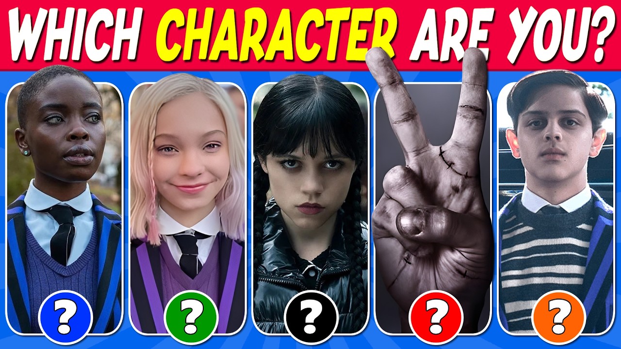 Which WEDNESDAY SEASON 2 Character Are You? | Personality Quiz 🖤