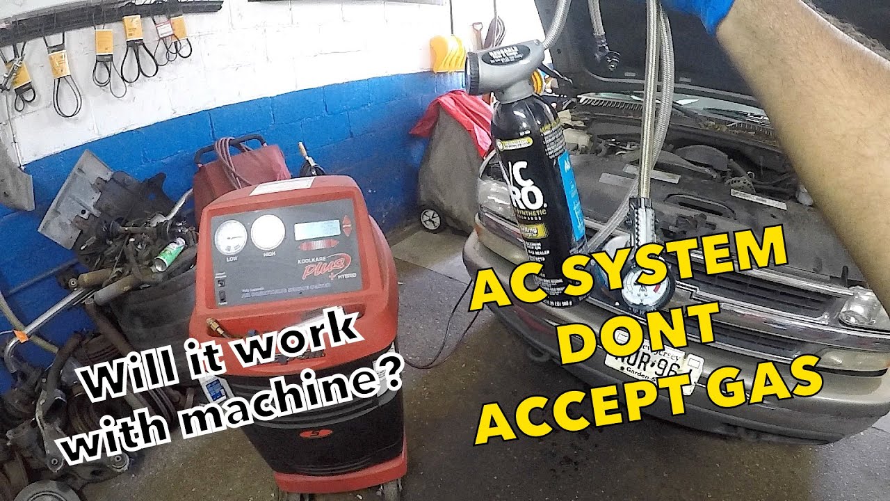 AC system dosent take in freon with AC can  will it work with AC Machine?