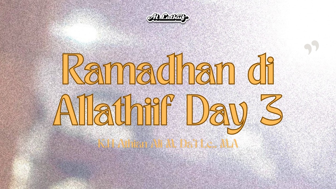K.H Athian Ali M. Da'i Lc,. M.A - Tarawih Time