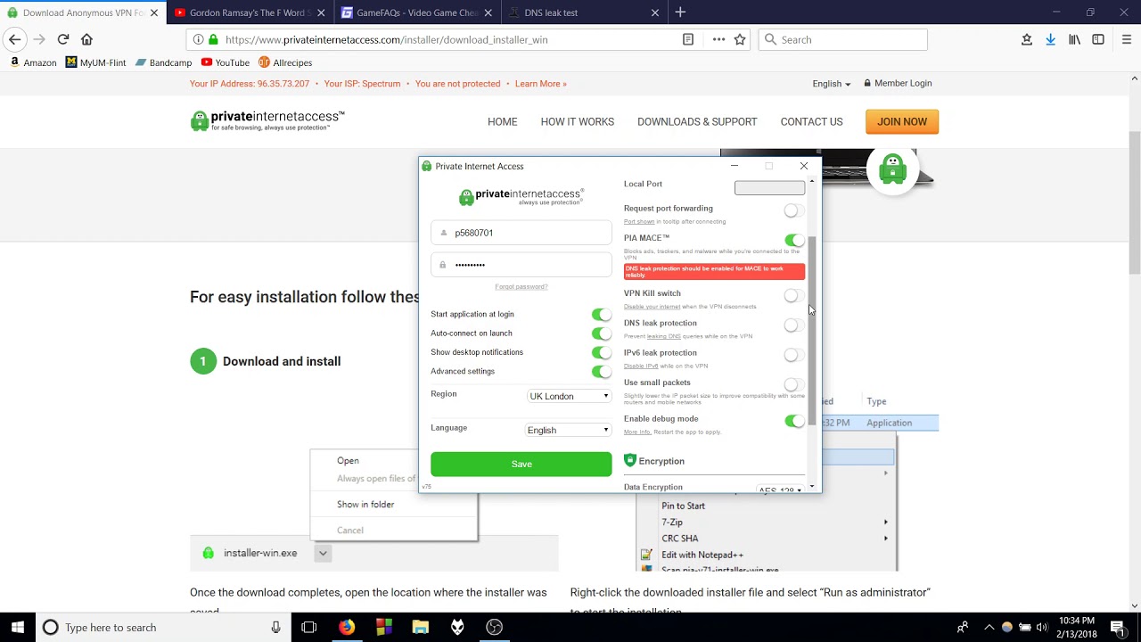 Private Internet Access VPN Tutorial