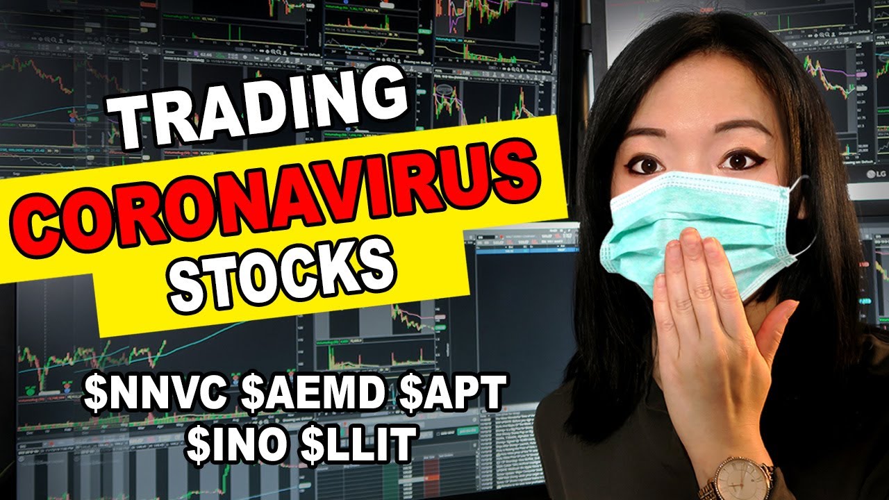 How to Trade Coronavirus Stocks $NNVC $APT $INO $AEMD $LLIT Day Trading Recap