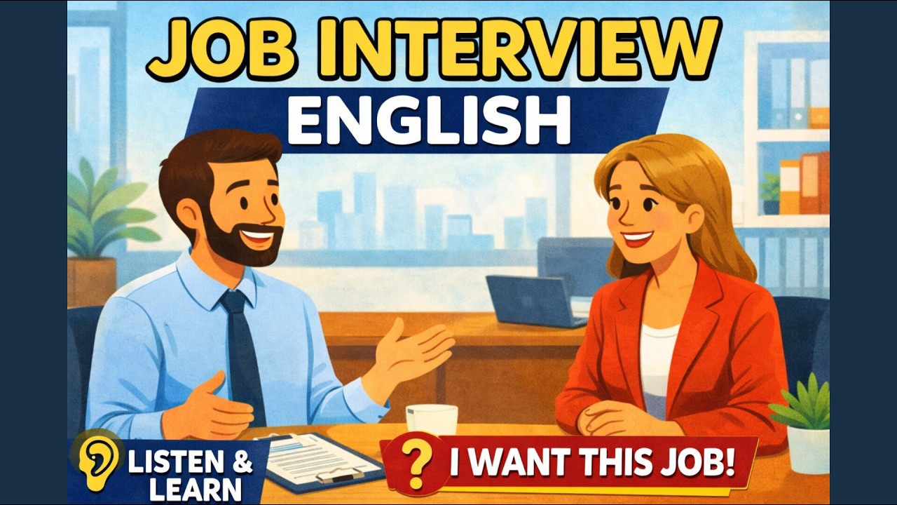 How to Pass a Job Interview with Simple English! (Step-by-Step Guide)🚀