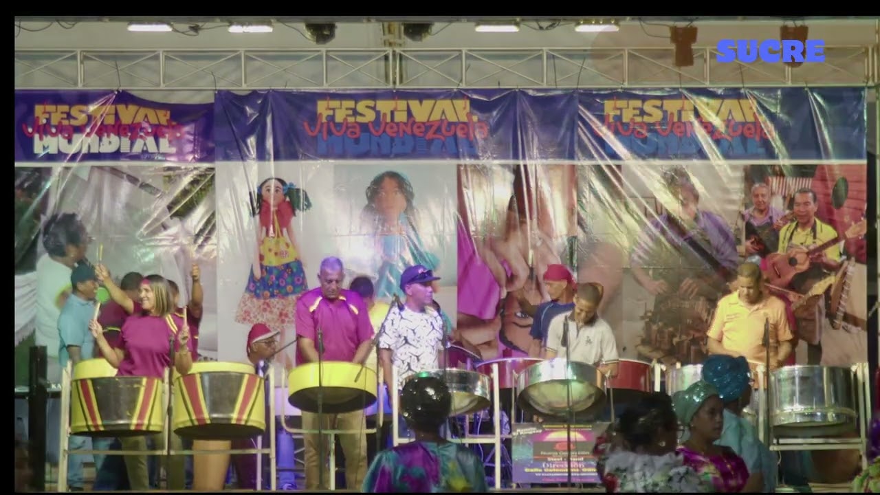 Festival Mundial Viva Venezuela, desde Carupano Edo Sucre, concierto Steel Band Pariano