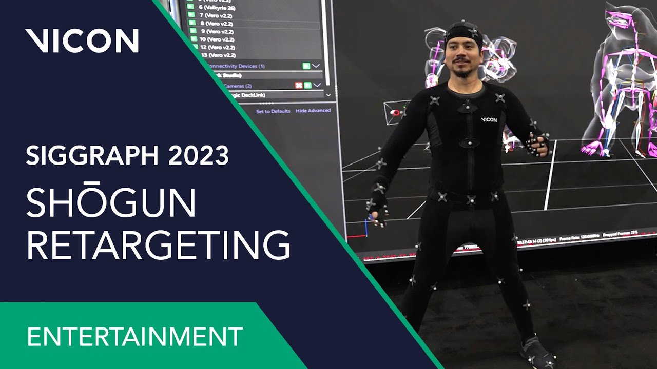 Shōgun Motion Capture Retargeting : Vicon @ Siggraph 2023