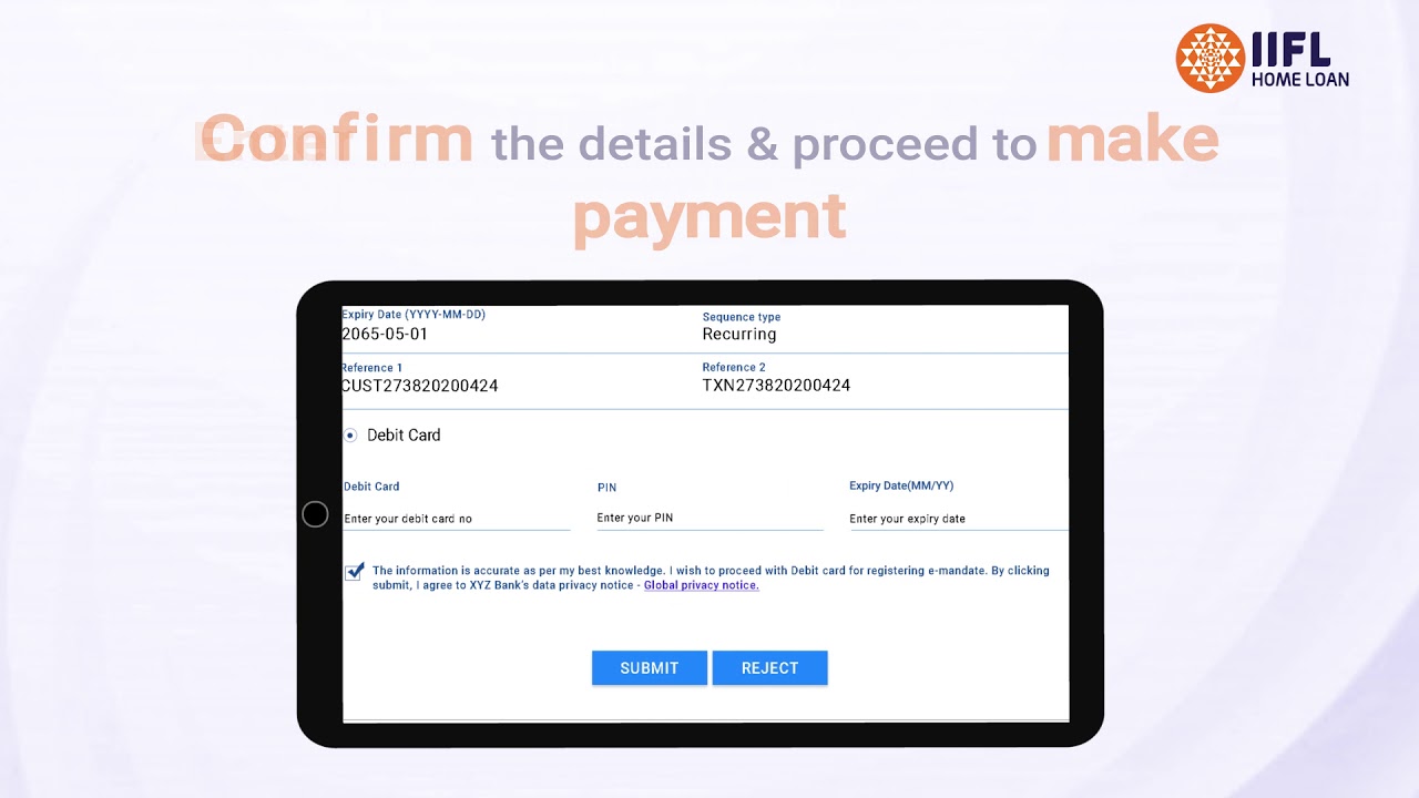 eNACH Tutorial - IIFL Home Loan