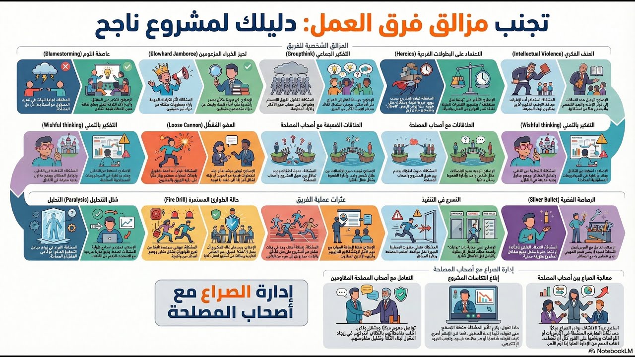 8- عثرات الفريق ،تشخيص وعلاج - Team Pitfalls: Diagnosis and Treatment