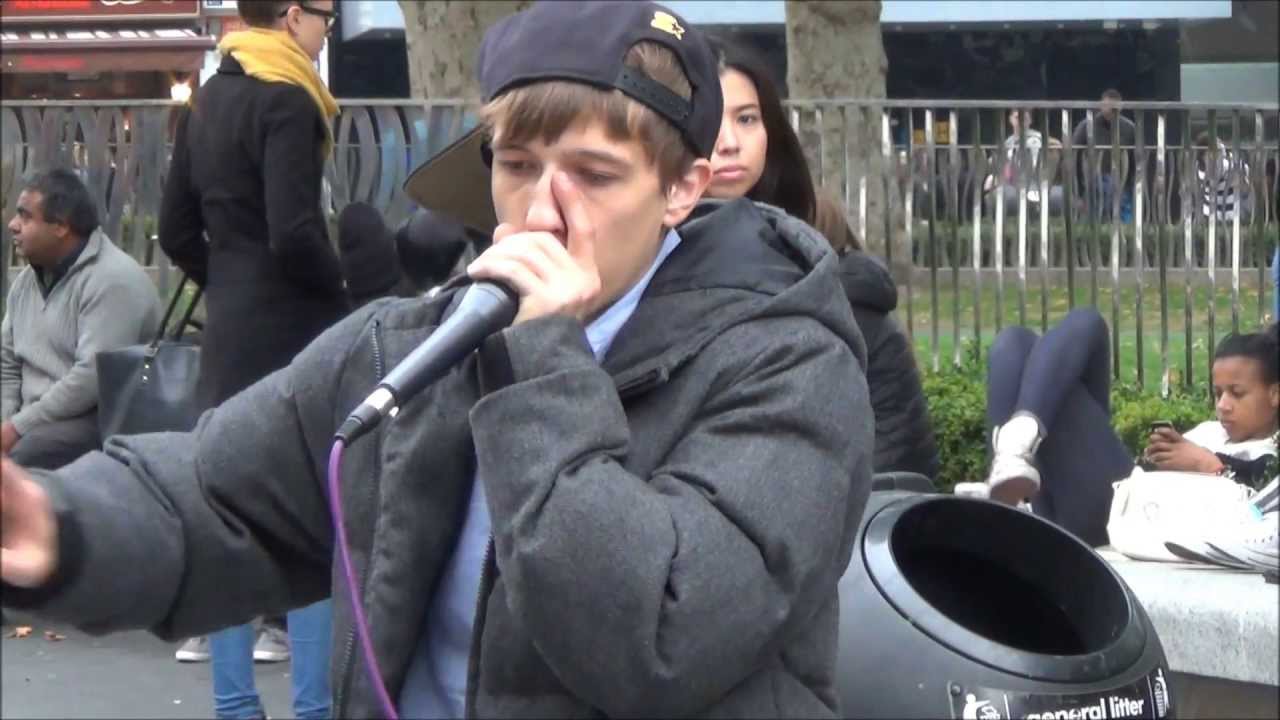 Great BeatBox Performance in Leicester Square by CONTRIX, London Street Music