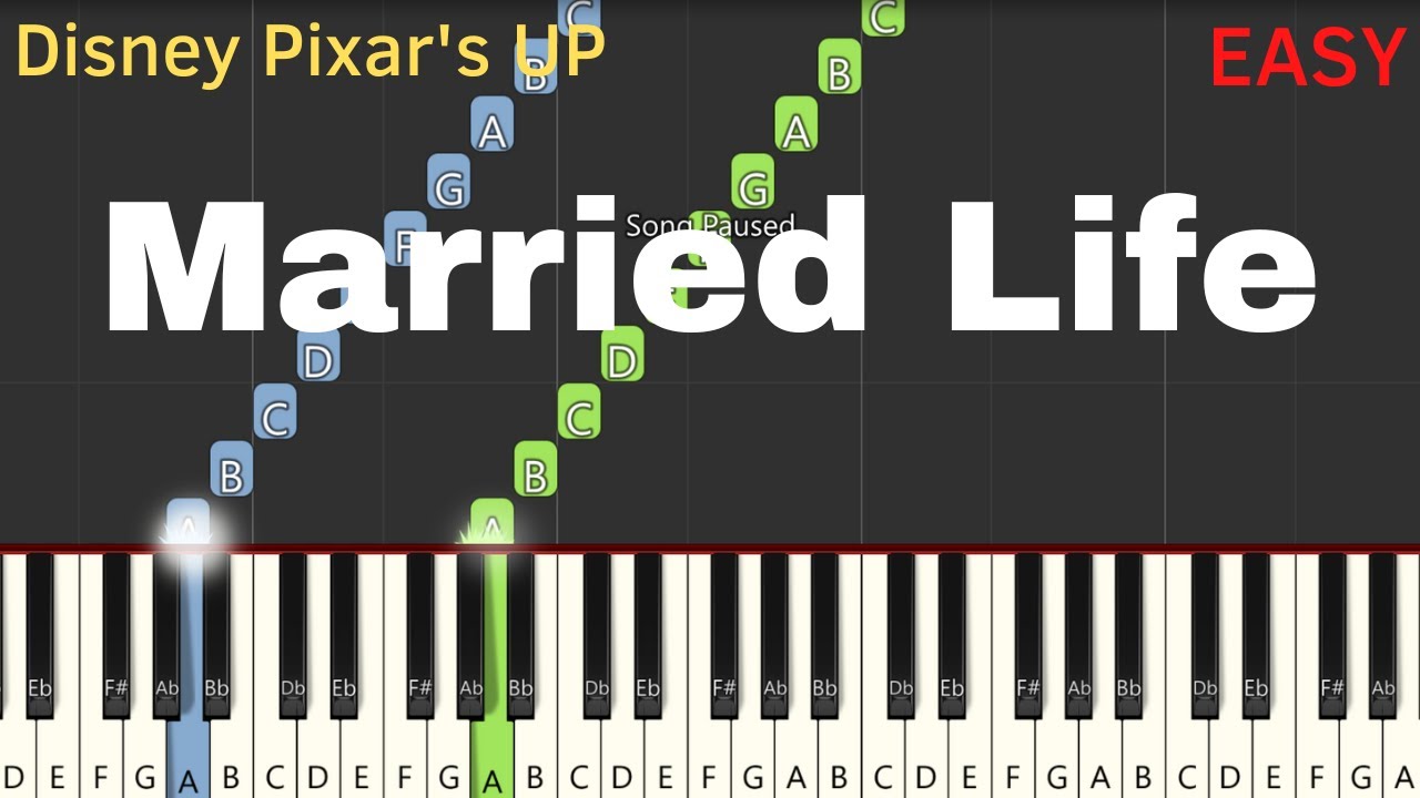 Disney Pixar's UP - Married Life | Easy Piano Tutorial For Learners