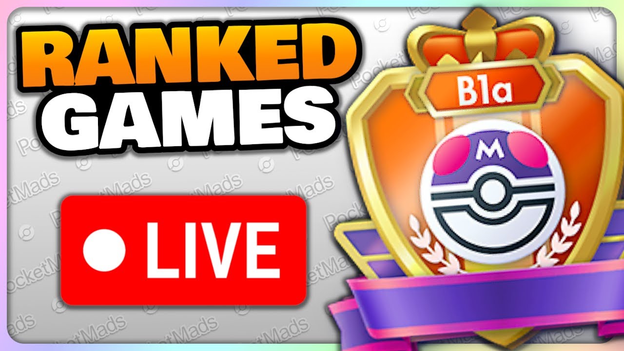 🔴*LIVE* RANKED BATTLES!!! (B1a Season) - Pokémon TCG Pocket