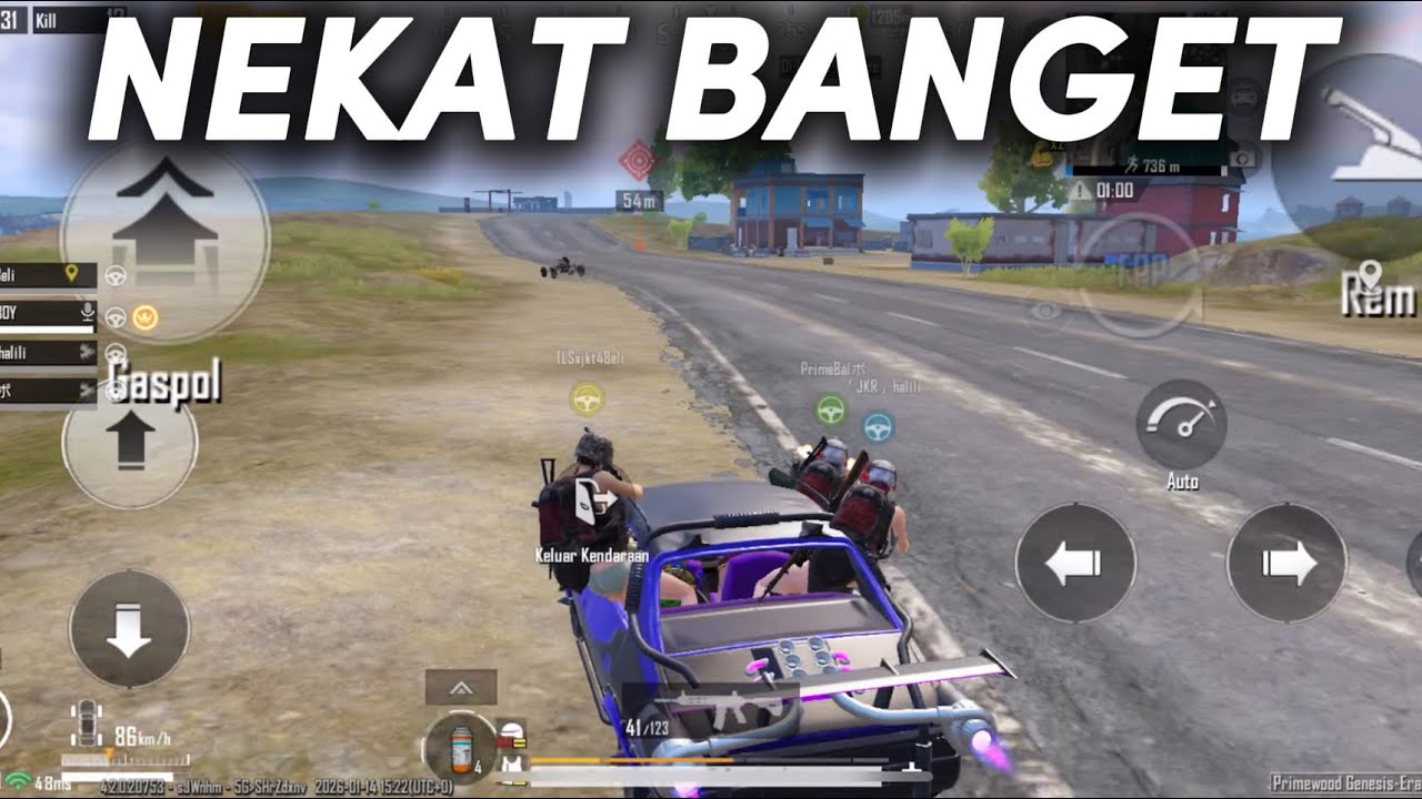 RUSH GILA PAKE MOBIL! MUSUH KAGET + PANIK TOTAL | PUBG MOBILE