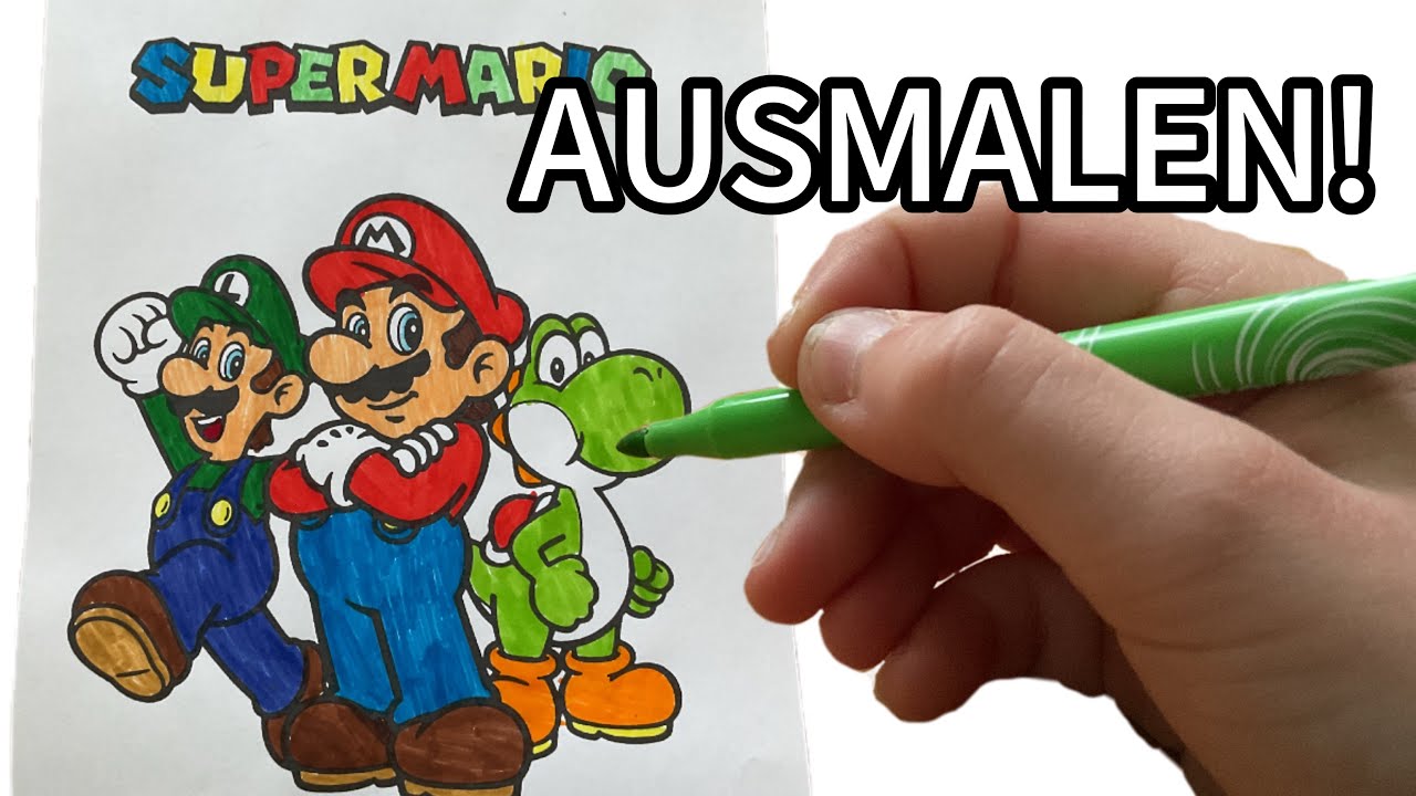 WIRD DAS GUT? 😲 | Super Mario AUSMALEN 🎨