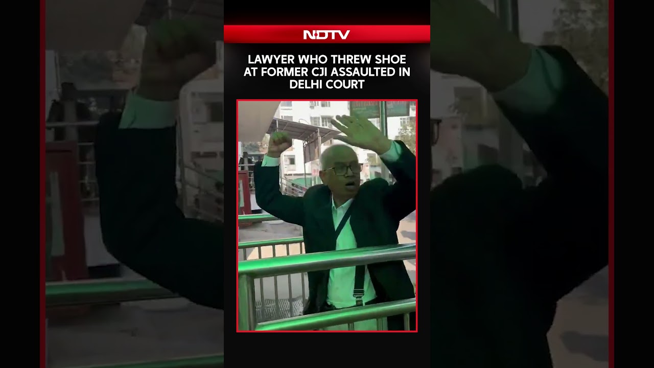 Lawyer Who Threw Shoe At Former CJI Assaulted In Delhi Court