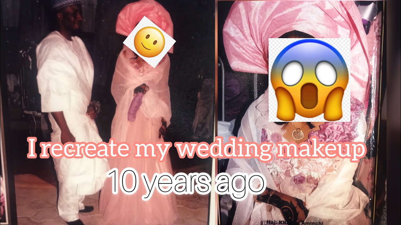 HOW I DID MY WEDDING MAKEUP 10 YEARS AGO .......