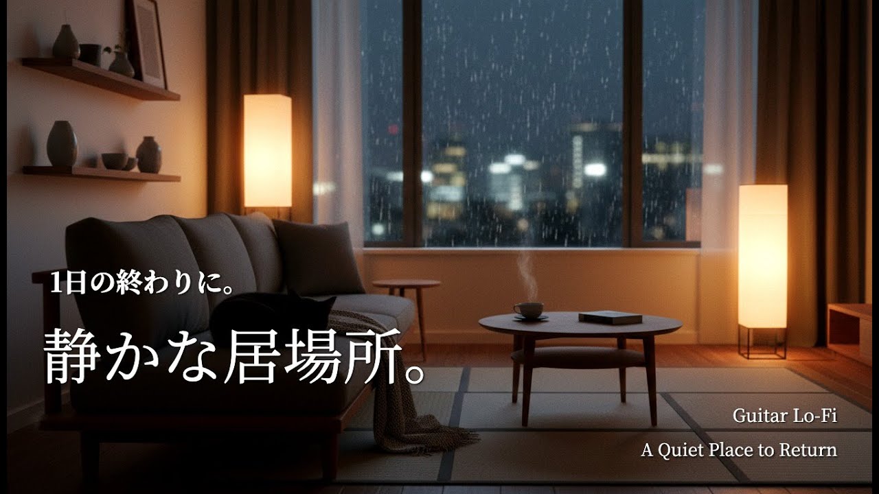 【夜の癒しBGM】1日の終わりに、音にゆだねる夜。｜Let the Sound Carry You – Gentle Guitar Lo-Fi 🌙🎵