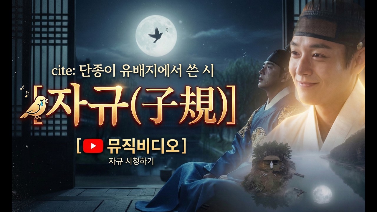 단종 뮤직비디오 ㅣ단종이 유배지에서 쓴 시 [자규(子規)]로 만든 뮤직비디오 ㅣ 왕과사는남자 천만관객 ㅣ 왕사남 감동을 느끼고 싶다면 무한반복 해보세요.