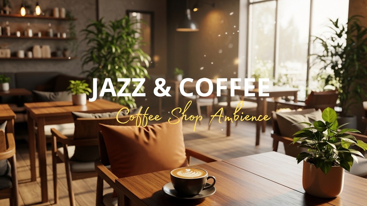 Coffee Shop with Smooth Piano Jazz Music for Relaxing, Studying and Working