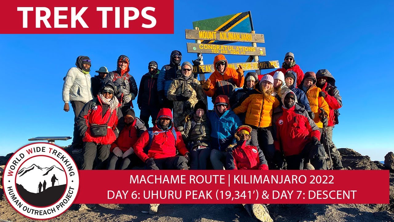 Kilimanjaro Climb Day 6 & 7: Uhuru Peak Summit & Descent  | Trek Tips 2022