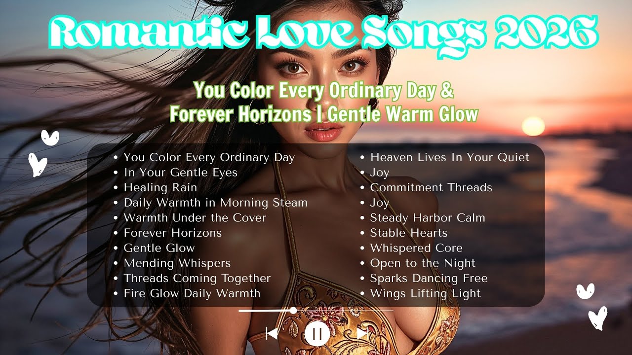Romantic Love Songs 2026 | You Color Every Ordinary Day & Forever Horizons | Gentle Warm Glow