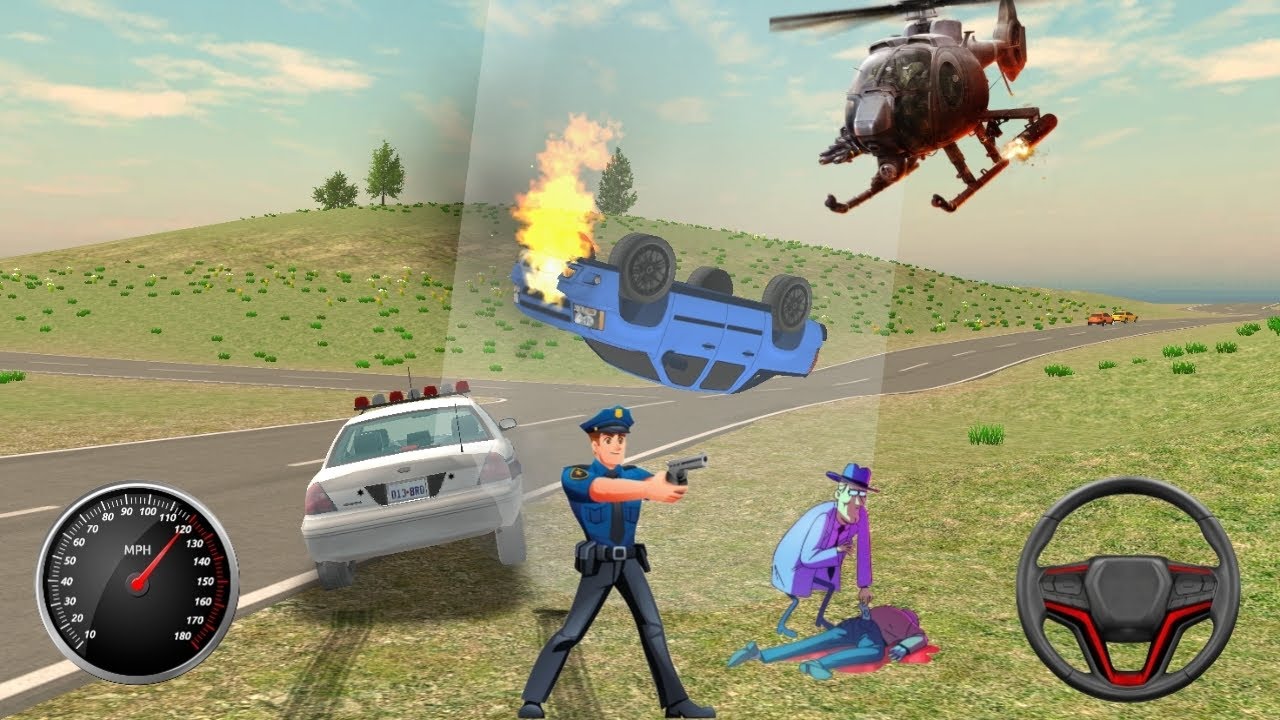 Police Car Driving Gameplay | Catch the Criminals | Fast Police Car Chase | Android Simulator Game