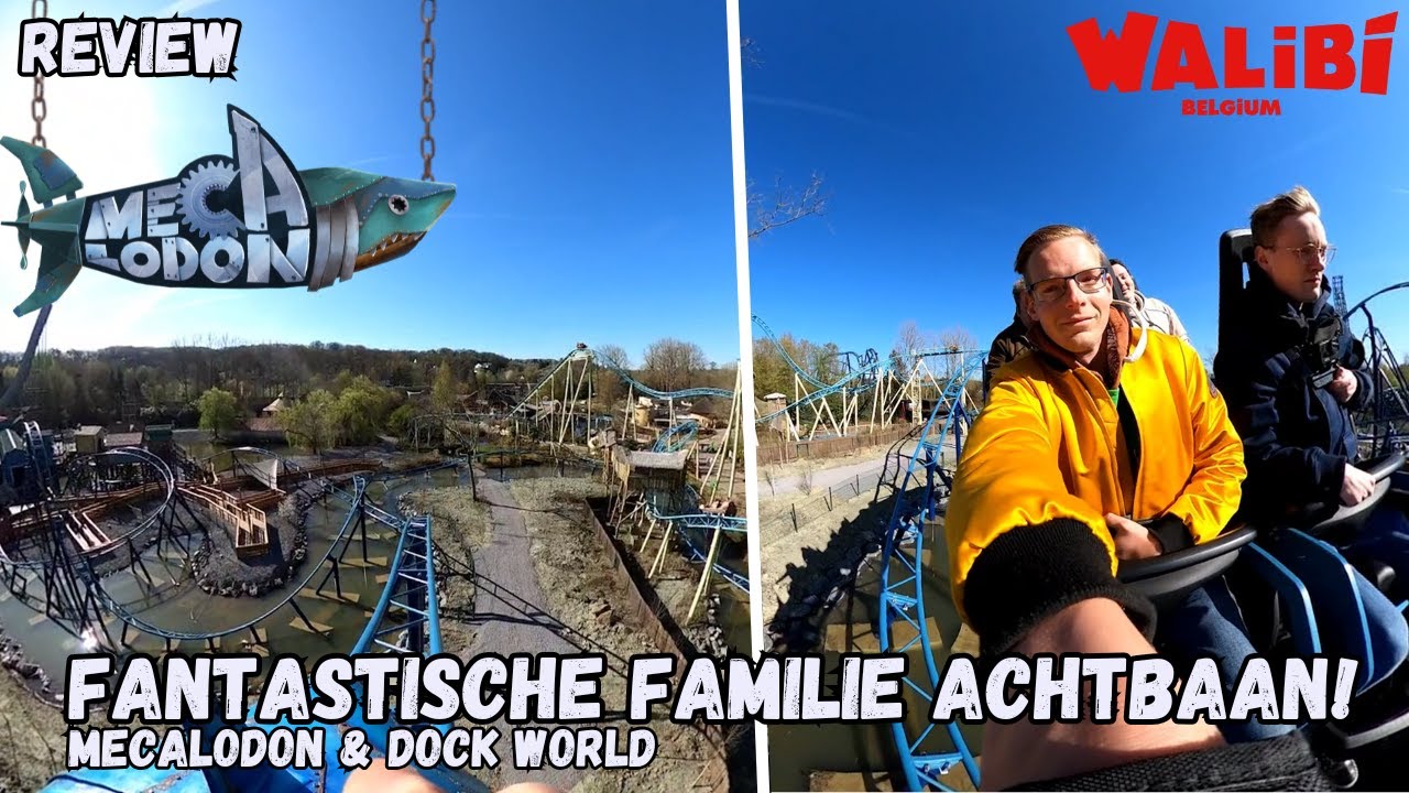 NIEUWE ACHTBAAN! 'Mecalodon'🦈 & NEW 'Dock World'🚢 | 50 Jaar Walibi Belgium Review 2025