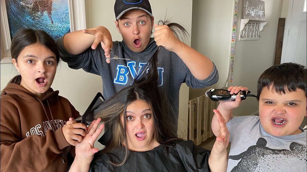 Letting TEENS cut OUR HAIR!