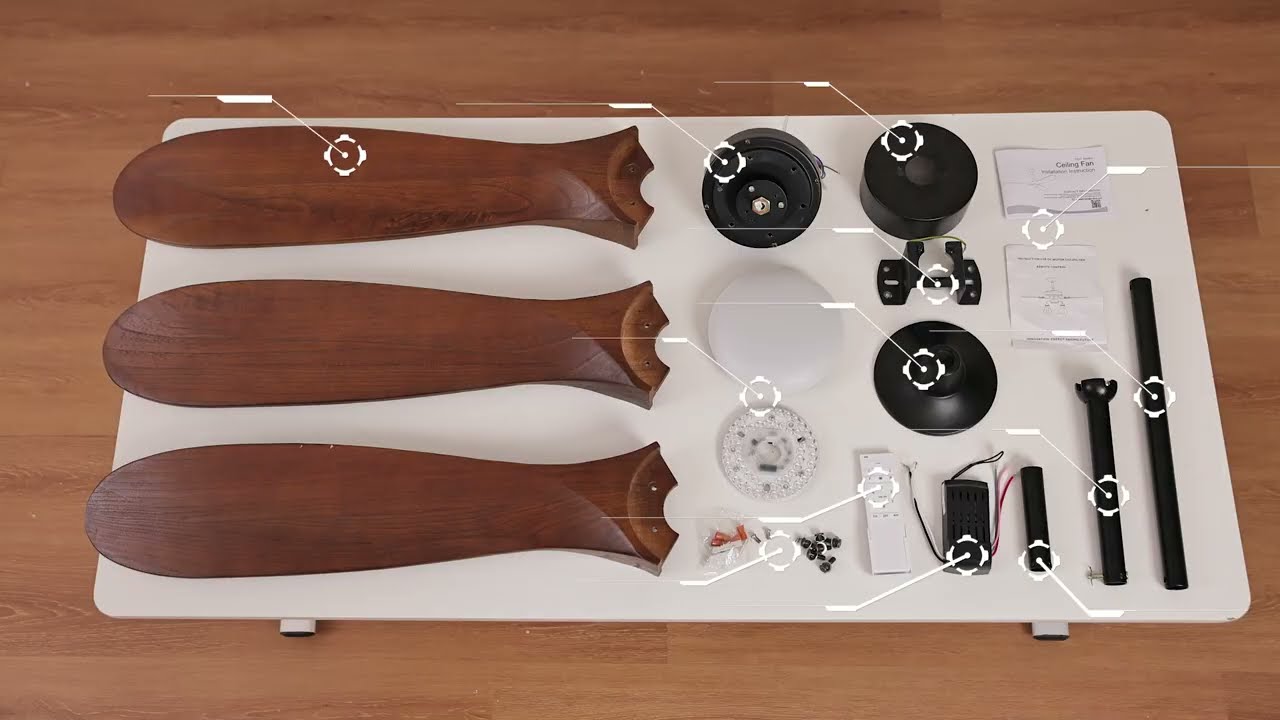 Haipeel 7407 Series Ceiling Fan Installation Video