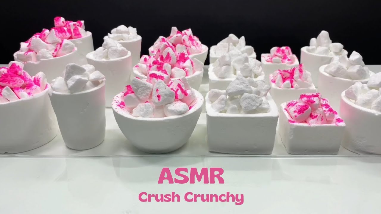 ASMR Baking Soda Crunchy Cup Cakes Crush #AsmrCrushCrunchy