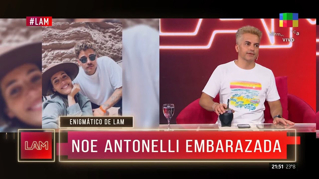 💥 PRIMICIA DE LAM: Noe Antonelli embarazada de tres meses