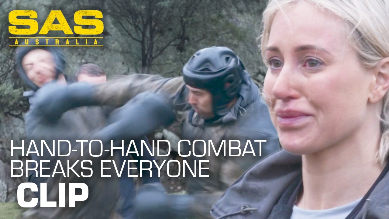 Celebrity&rsquo;s EMOTIONAL break down after violent challenge | SAS Australia | Clip