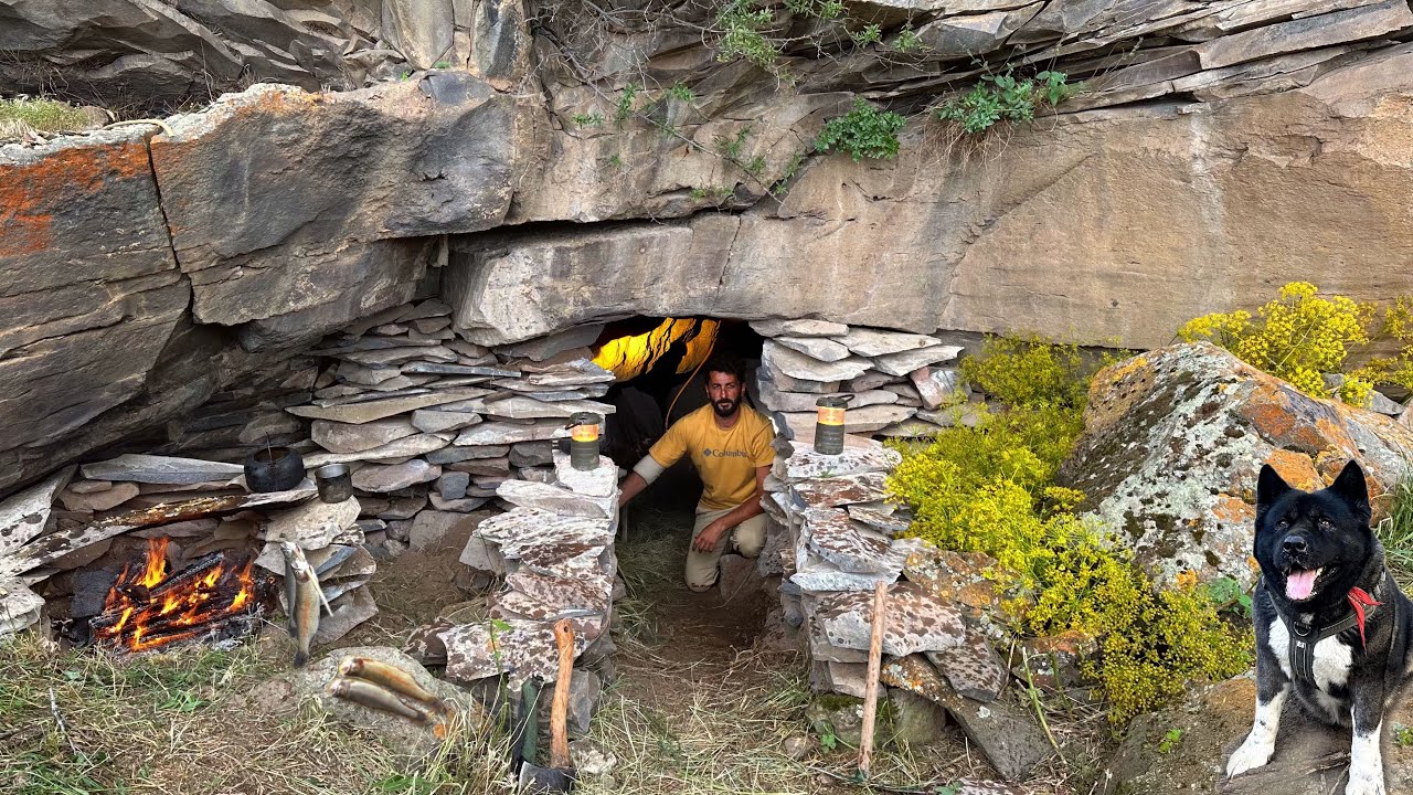 3 ДНЯ одиночного выживания в ПЕЩЕРЕ. Строительство СЕКРЕТНОЙ ТЕПЛОЙ и УЮТНОЙ землянки. Bushcraft