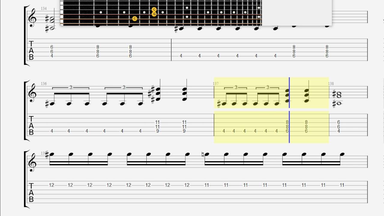 Children Of Bodom   In The Shadows GUITAR 1 TAB