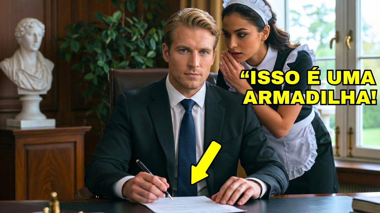 “NÃO ASSINE ISSO” A FAXINEIRA SUSSURROU AO MILIONÁRIO, E O QUE ELE FEZ SURPREENDEU A TODOS