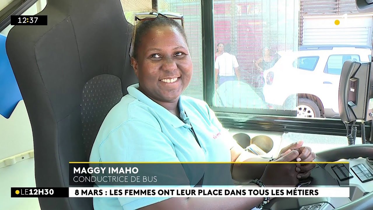 Laëtitia, Maggy et Aurélie travaillent dans le transport.