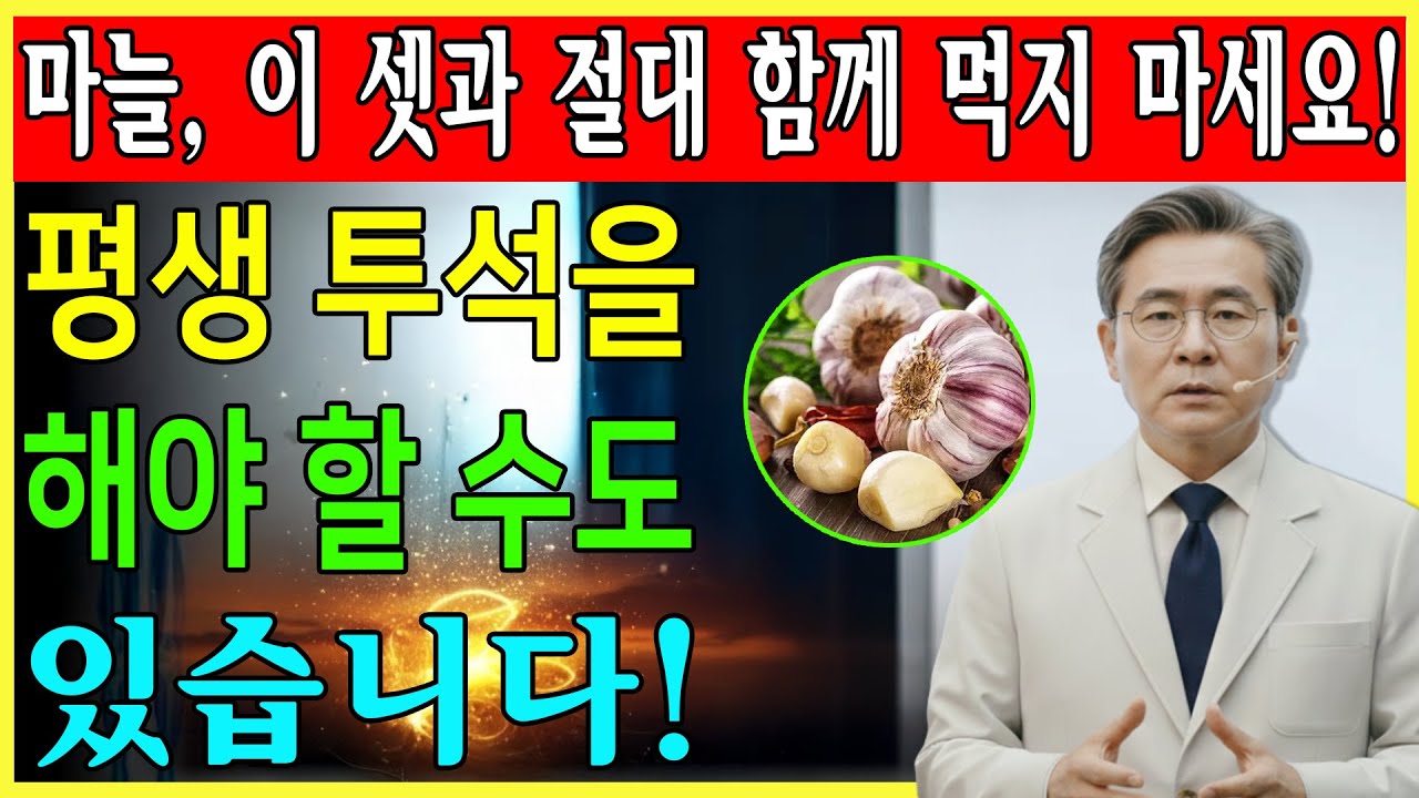이 세 가지 음식과 함께 마늘을 먹으면 단 하룻밤 만에 신장이 손상될 수 있습니다! 내과 의사의 충격적인 고백! | 신장 | 신장건강 | 시니어건강