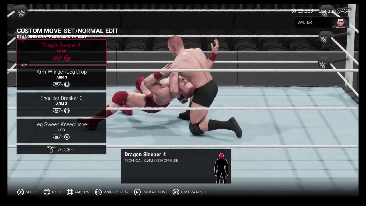 Walter Updated Move Set - WWE 2K19