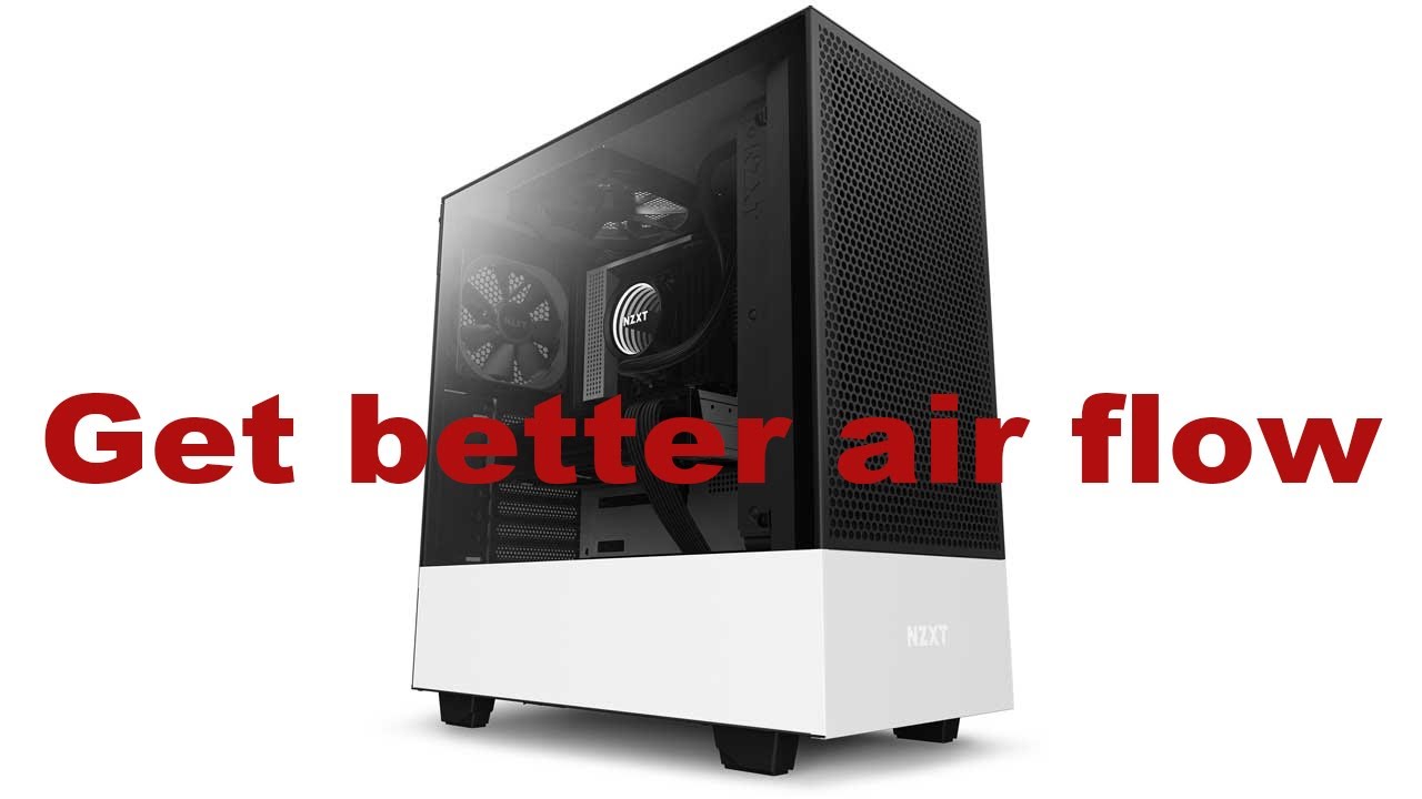 How to get better airflow for NZXT H510i Elite PC case.