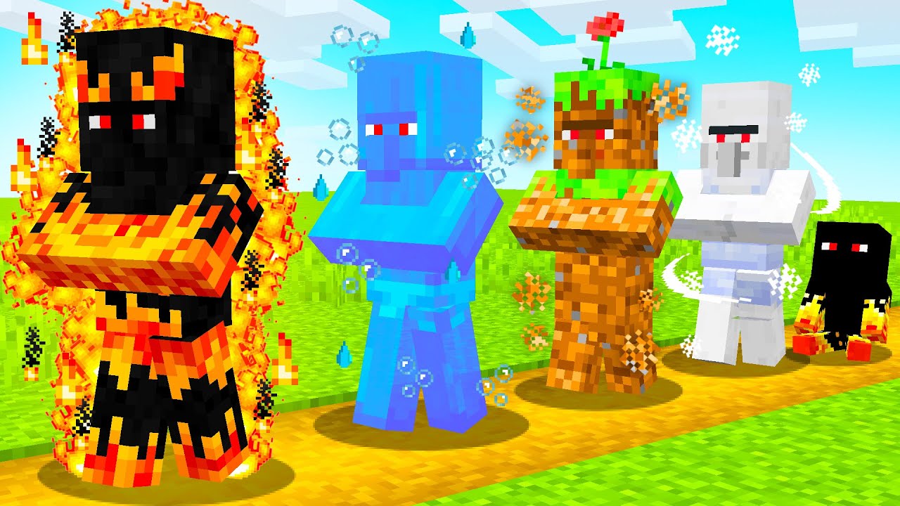 Эволюционируя как элементальный житель в Minecraft